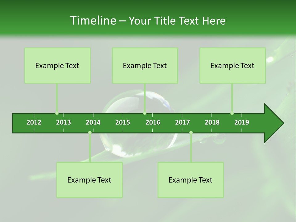 Sinnlich Oase Regentropfen PowerPoint Template