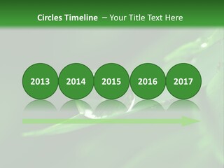 Sinnlich Oase Regentropfen PowerPoint Template