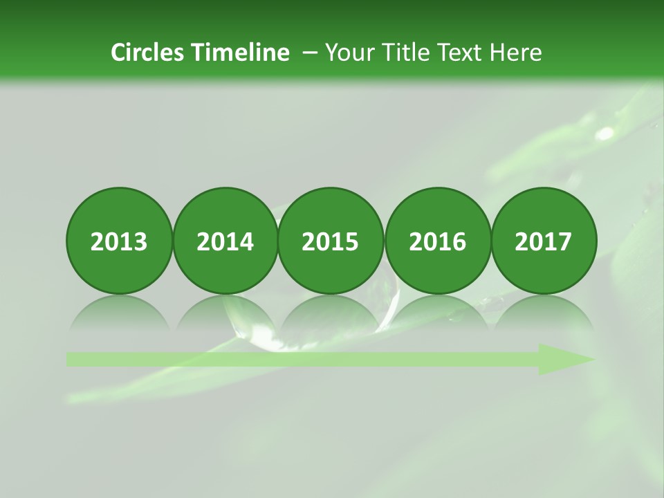 Sinnlich Oase Regentropfen PowerPoint Template