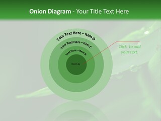 Sinnlich Oase Regentropfen PowerPoint Template