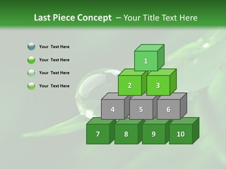 Sinnlich Oase Regentropfen PowerPoint Template