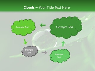 Sinnlich Oase Regentropfen PowerPoint Template