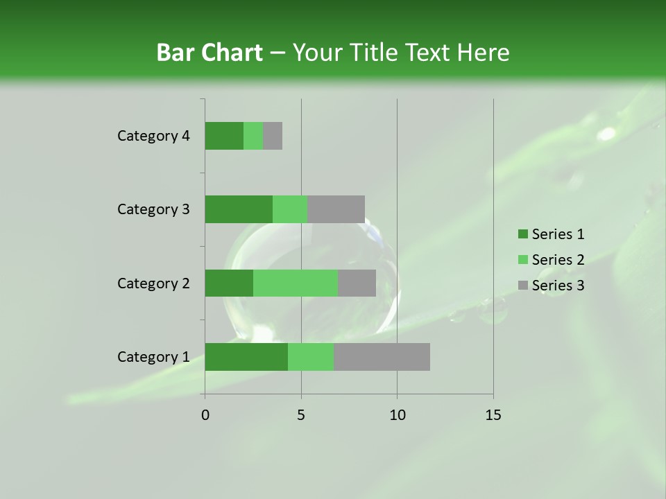 Sinnlich Oase Regentropfen PowerPoint Template