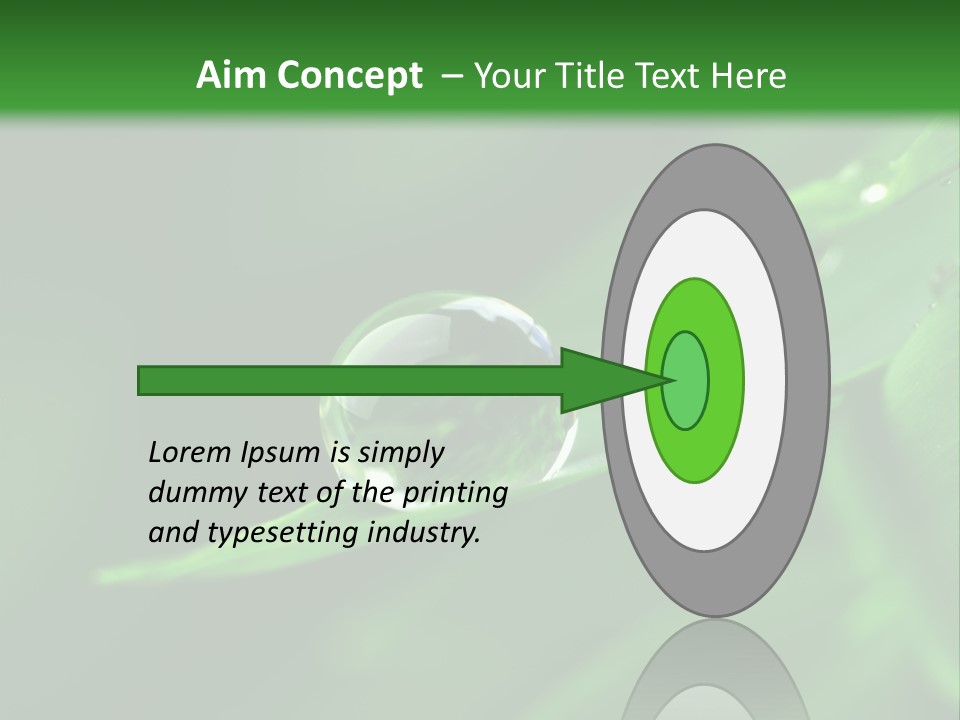 Sinnlich Oase Regentropfen PowerPoint Template