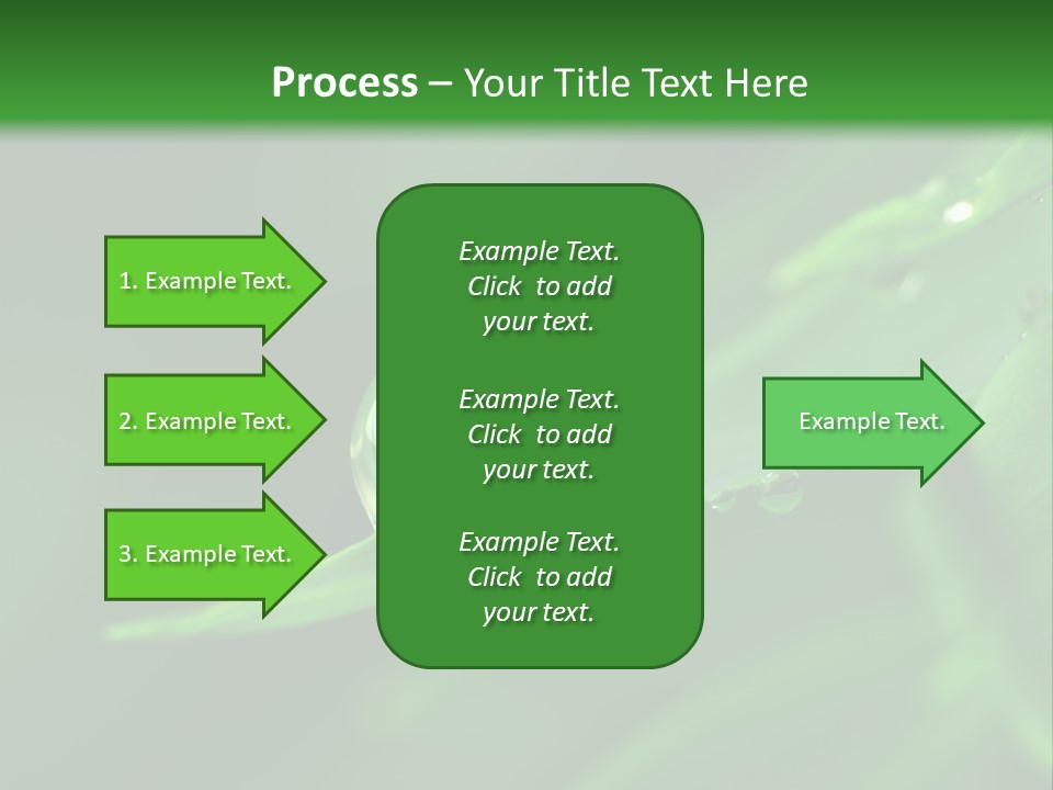 Sinnlich Oase Regentropfen PowerPoint Template