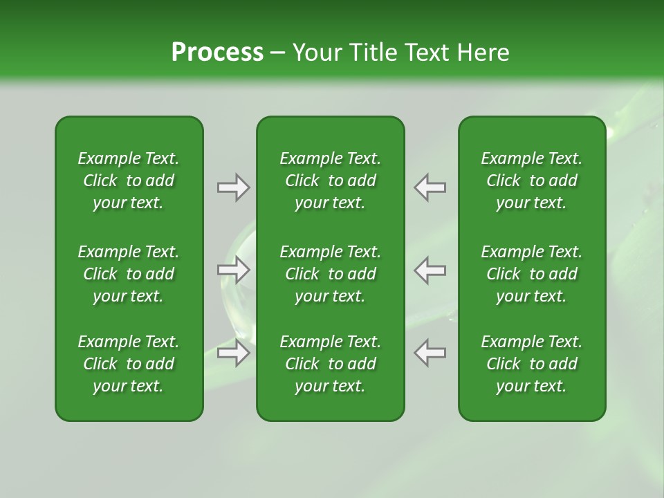 Sinnlich Oase Regentropfen PowerPoint Template