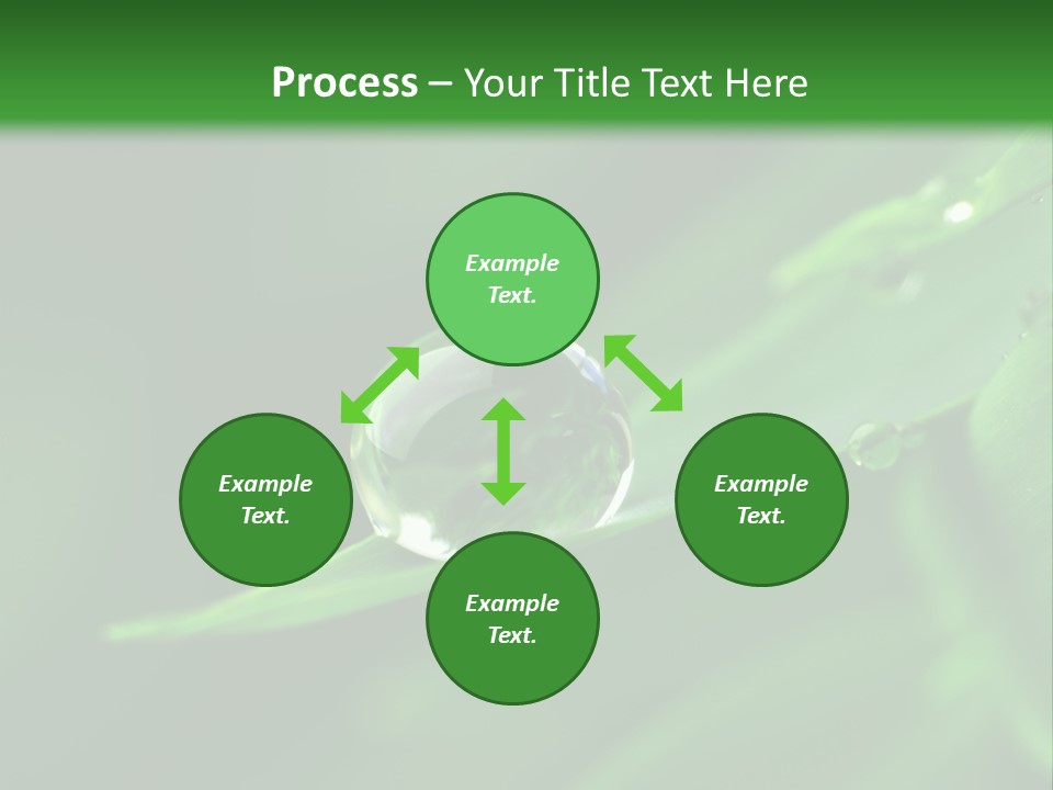 Sinnlich Oase Regentropfen PowerPoint Template