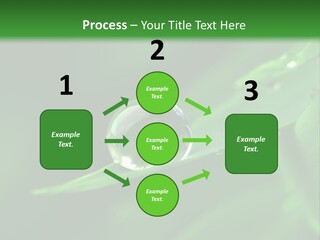 Sinnlich Oase Regentropfen PowerPoint Template