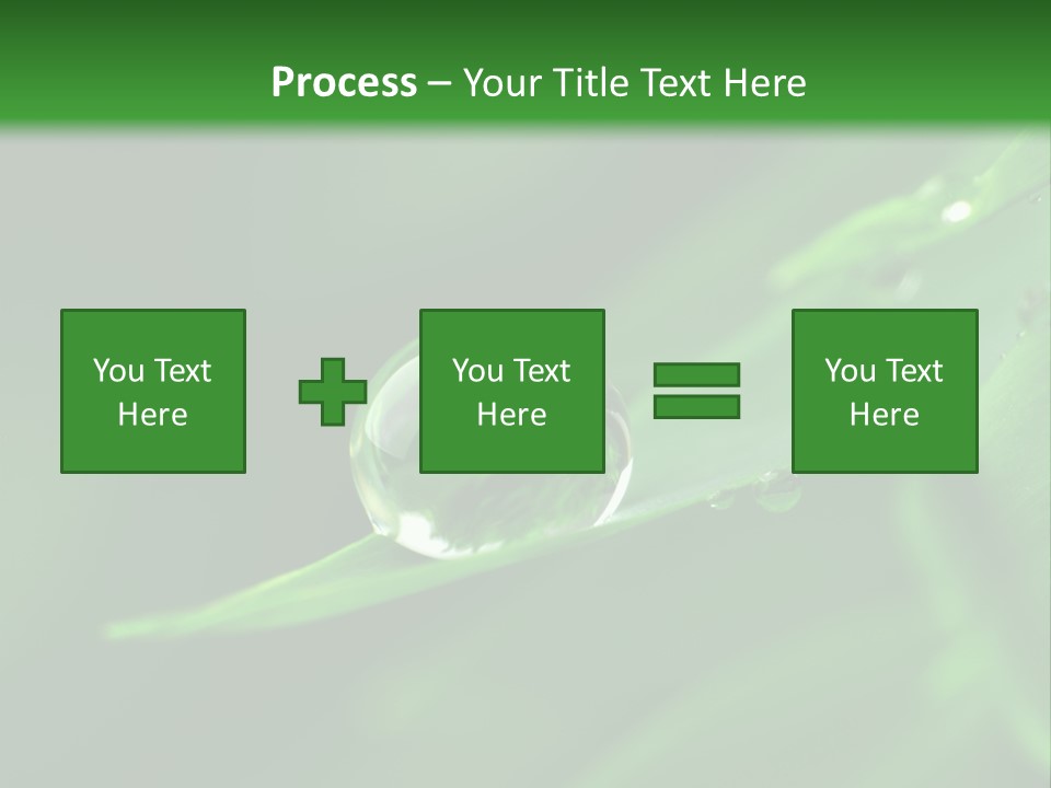 Sinnlich Oase Regentropfen PowerPoint Template