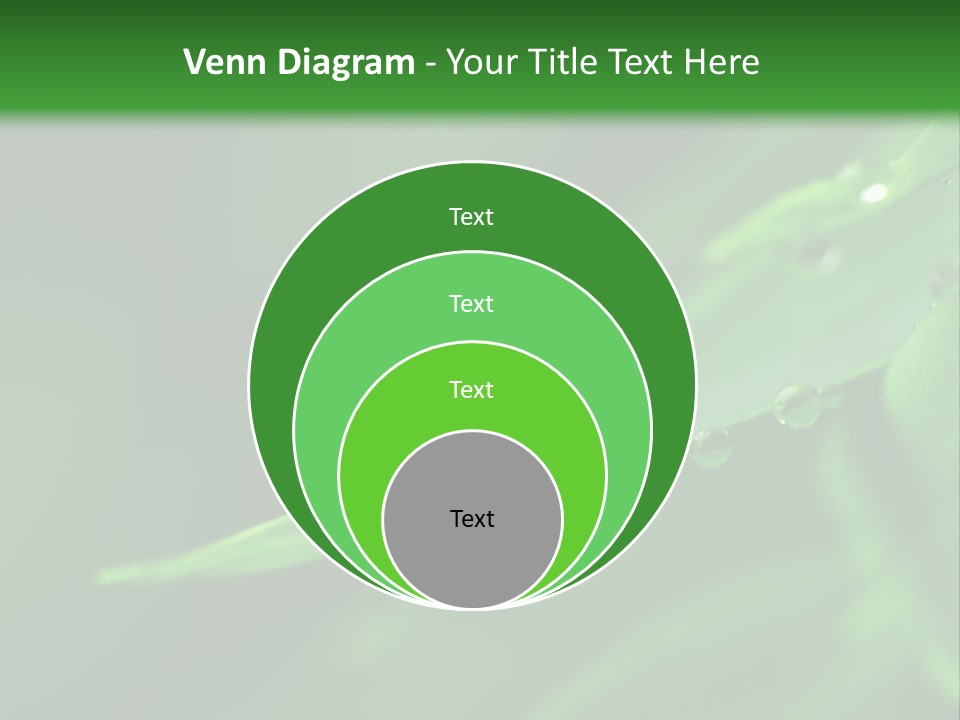 Sinnlich Oase Regentropfen PowerPoint Template