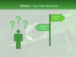 Sinnlich Oase Regentropfen PowerPoint Template