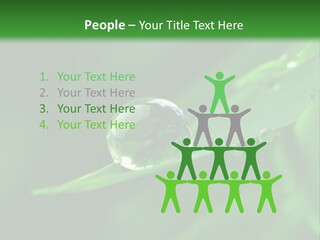 Sinnlich Oase Regentropfen PowerPoint Template