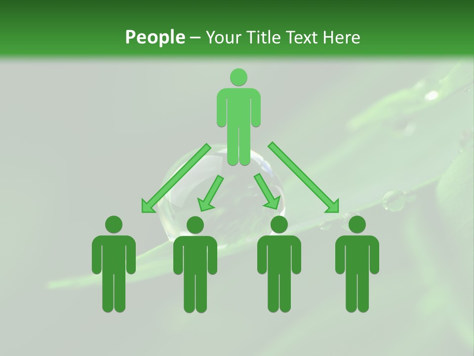 Sinnlich Oase Regentropfen PowerPoint Template