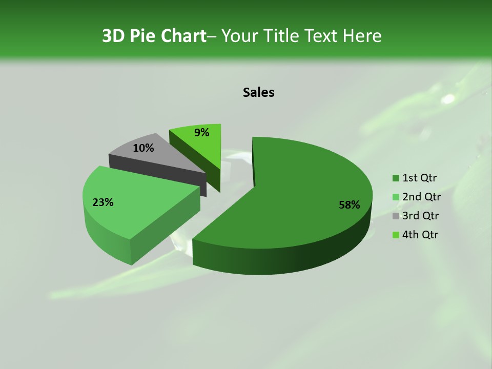 Sinnlich Oase Regentropfen PowerPoint Template