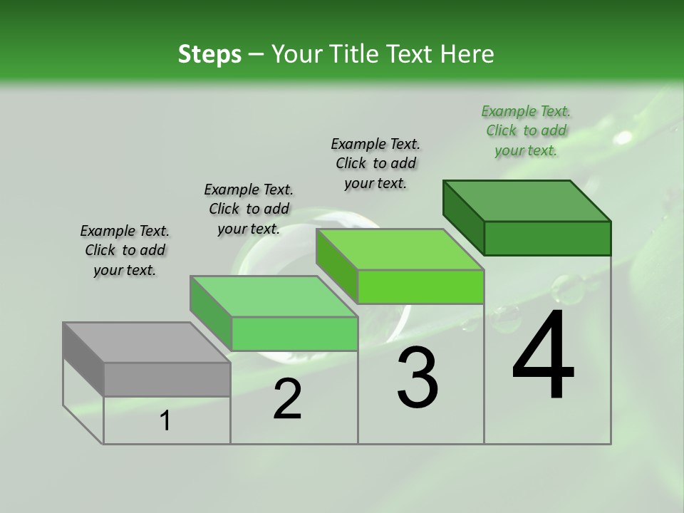 Sinnlich Oase Regentropfen PowerPoint Template