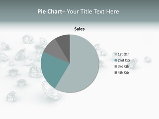 Clear Reflection Gemstones PowerPoint Template