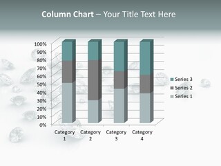 Clear Reflection Gemstones PowerPoint Template