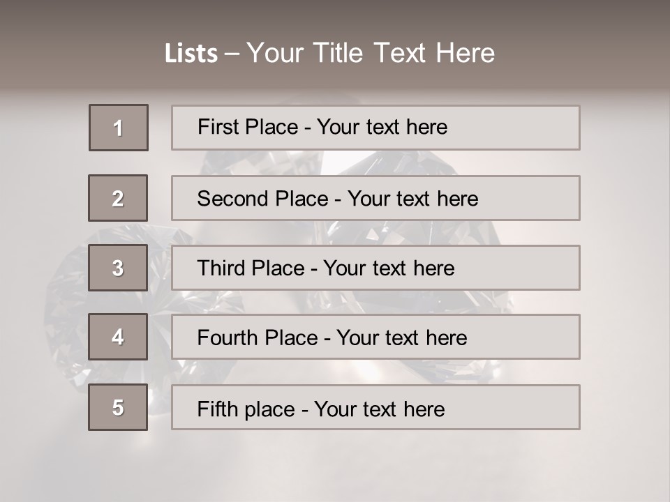 Jewels Diamond Stones PowerPoint Template