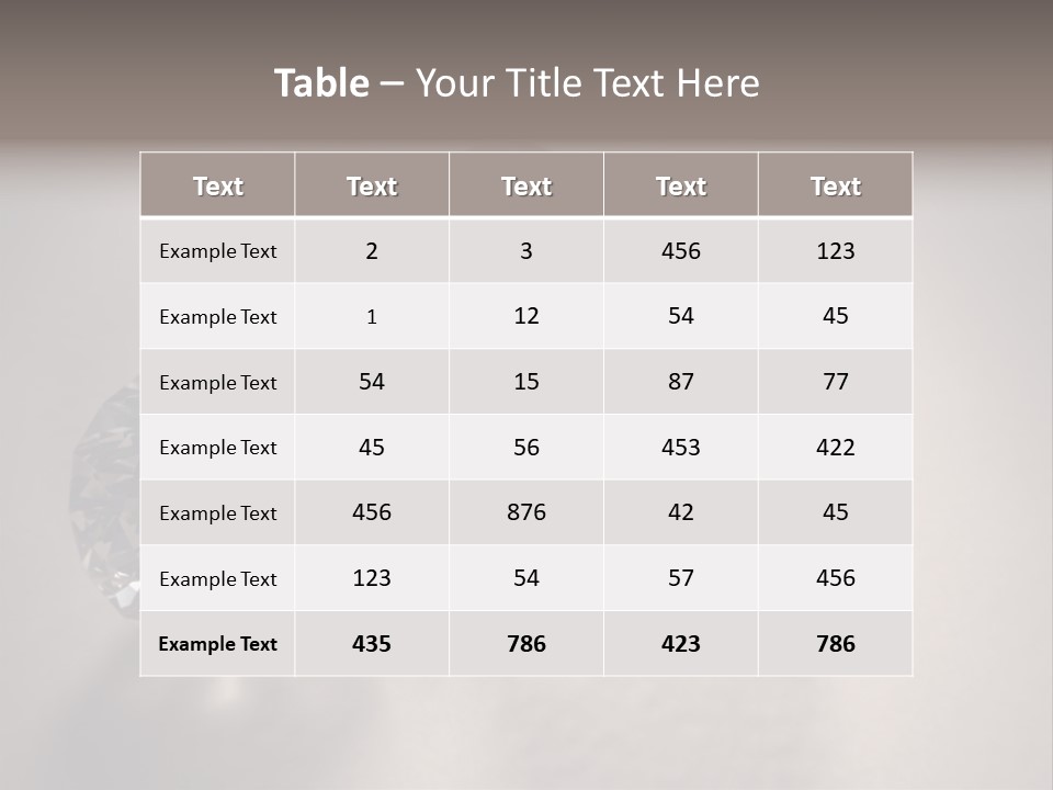 Jewels Diamond Stones PowerPoint Template