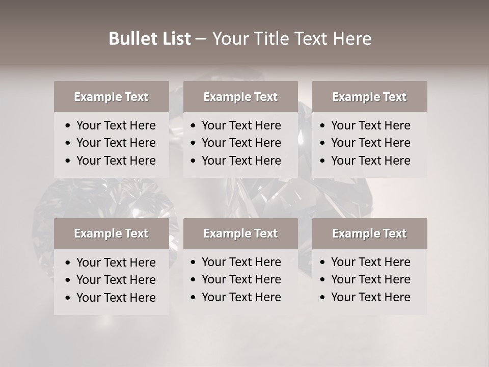 Jewels Diamond Stones PowerPoint Template