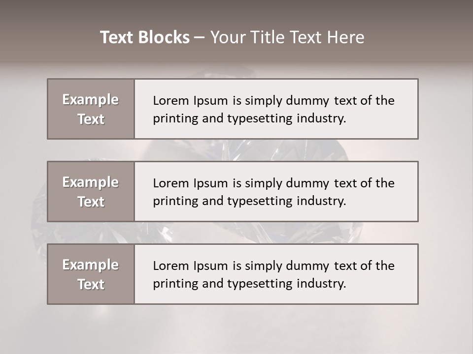 Jewels Diamond Stones PowerPoint Template