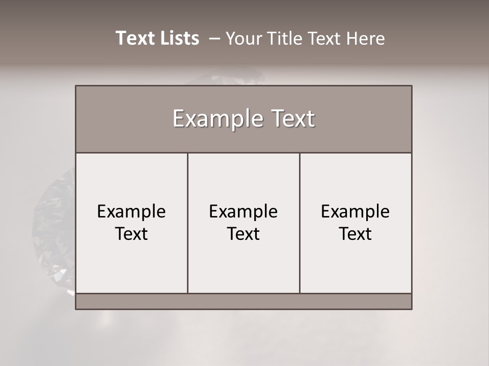 Jewels Diamond Stones PowerPoint Template