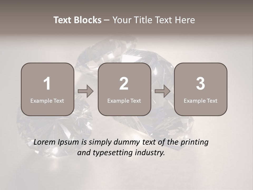 Jewels Diamond Stones PowerPoint Template