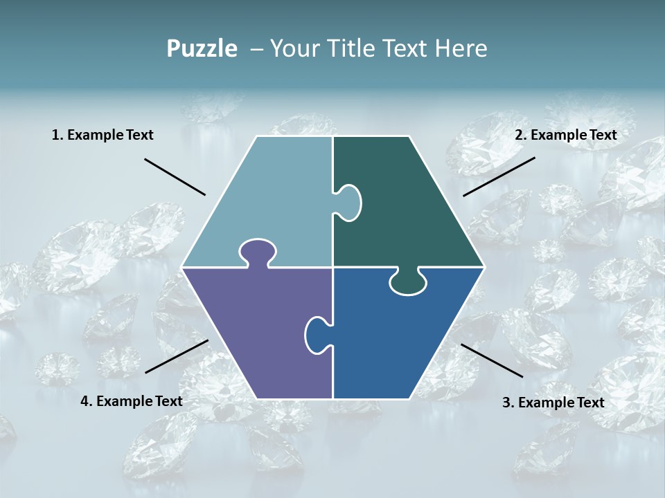 Clear Brilliant Refraction PowerPoint Template