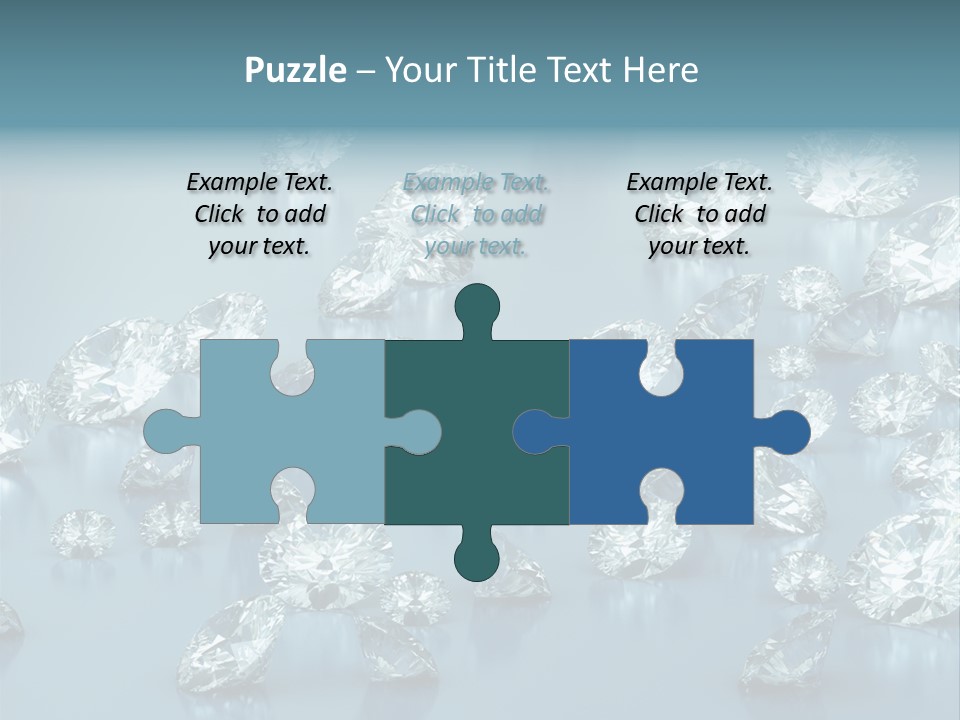 Clear Brilliant Refraction PowerPoint Template