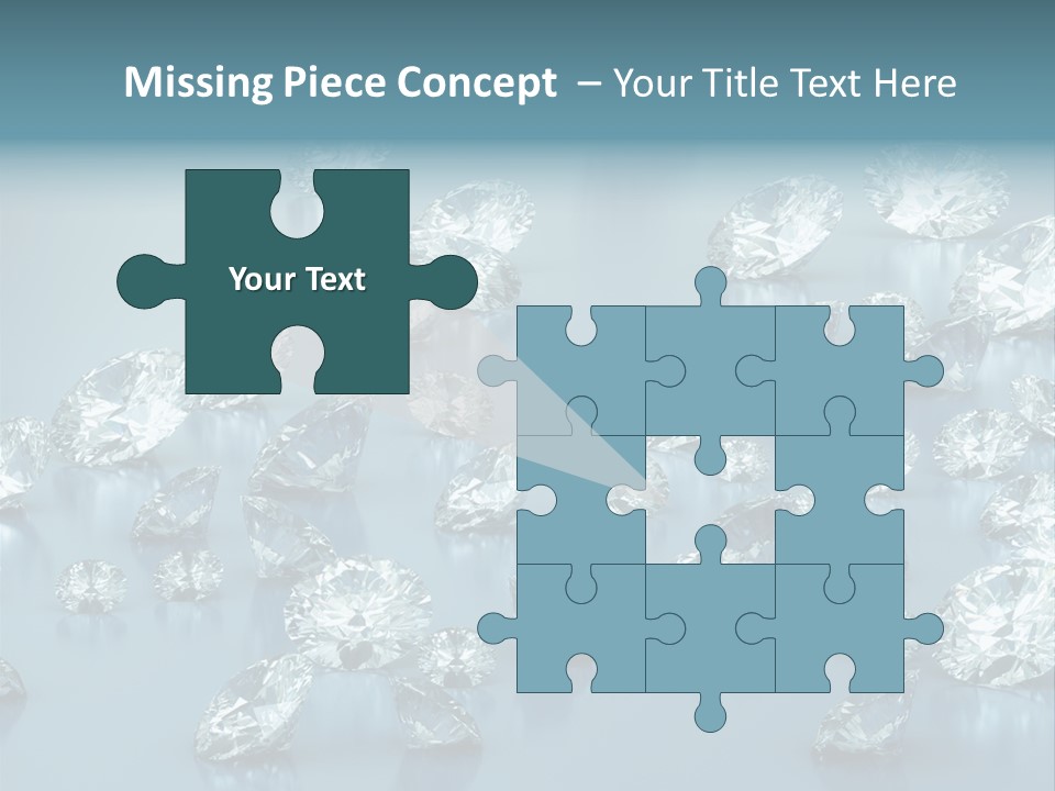 Clear Brilliant Refraction PowerPoint Template