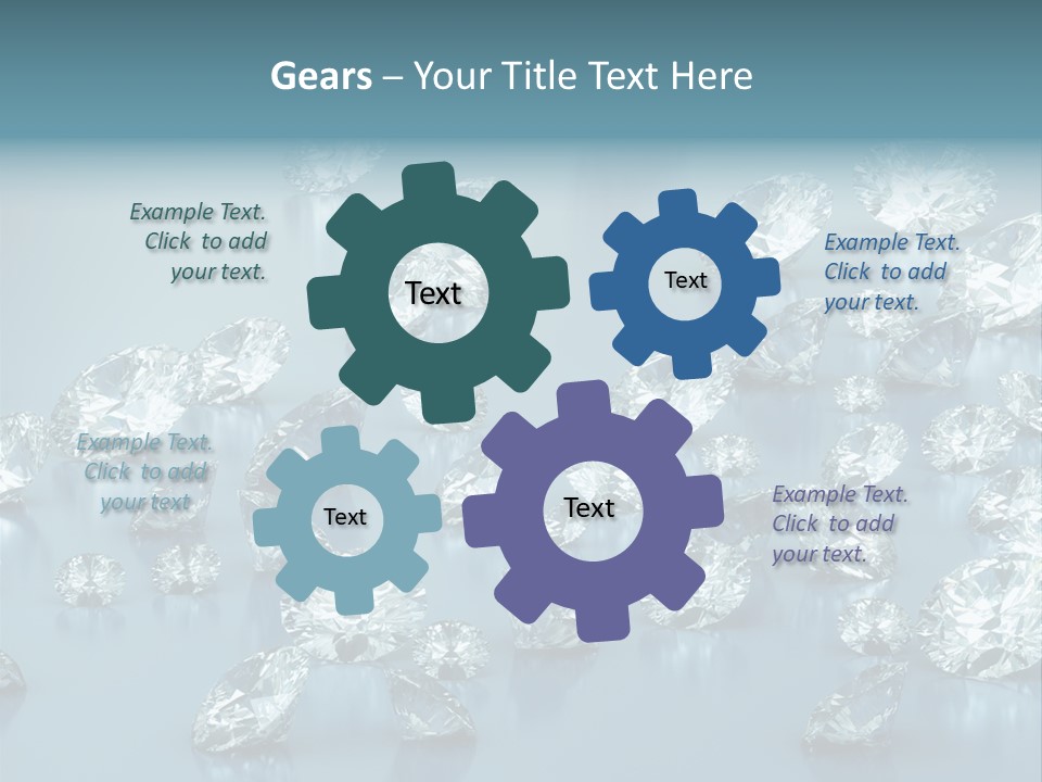 Clear Brilliant Refraction PowerPoint Template