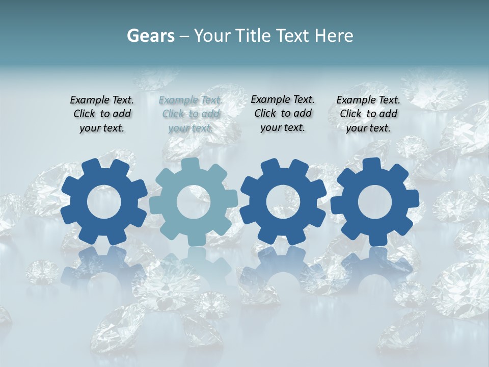 Clear Brilliant Refraction PowerPoint Template