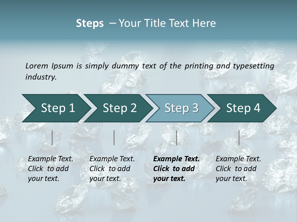 Clear Brilliant Refraction PowerPoint Template