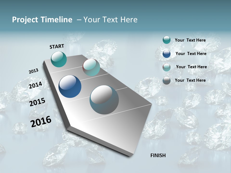 Clear Brilliant Refraction PowerPoint Template