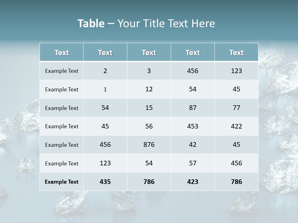 Clear Brilliant Refraction PowerPoint Template