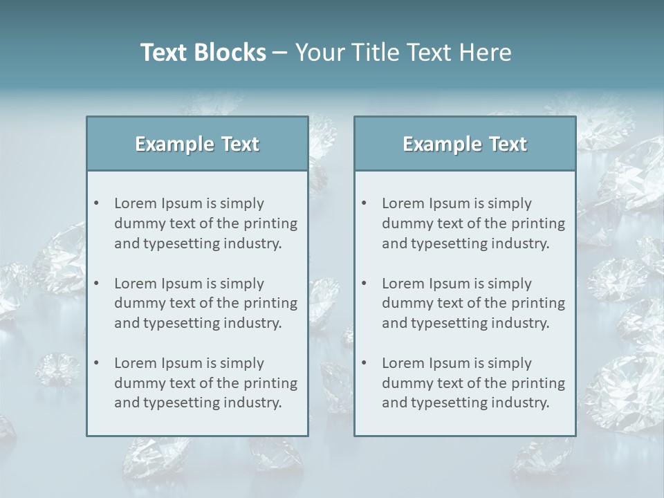 Clear Brilliant Refraction PowerPoint Template