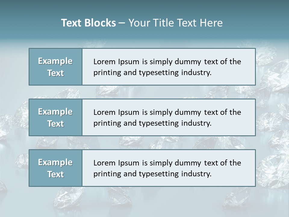 Clear Brilliant Refraction PowerPoint Template