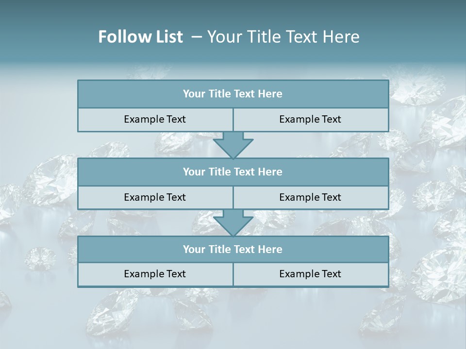 Clear Brilliant Refraction PowerPoint Template