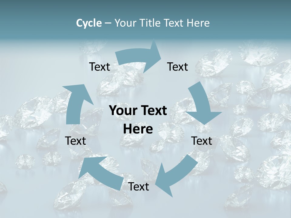 Clear Brilliant Refraction PowerPoint Template