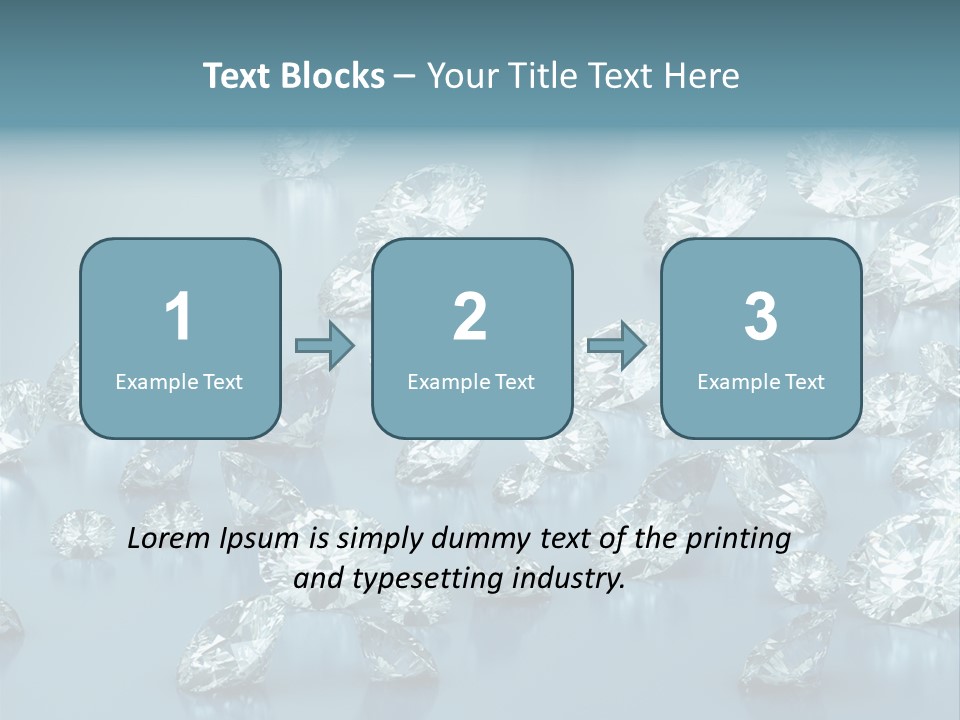 Clear Brilliant Refraction PowerPoint Template