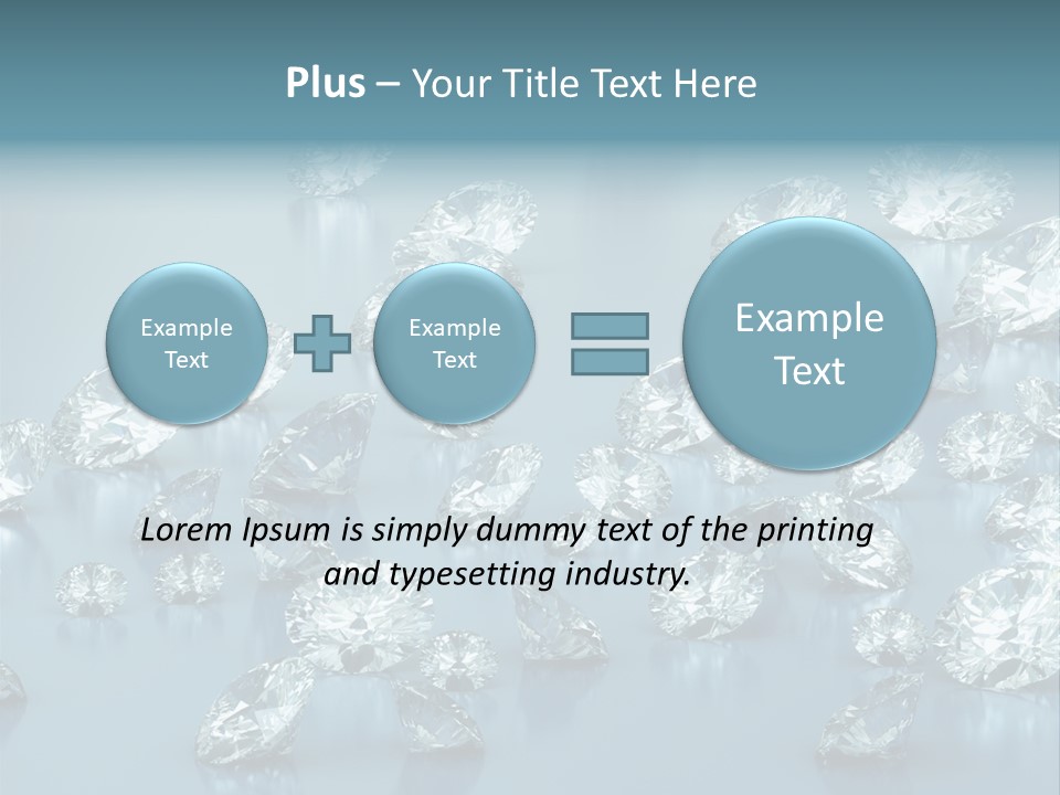 Clear Brilliant Refraction PowerPoint Template