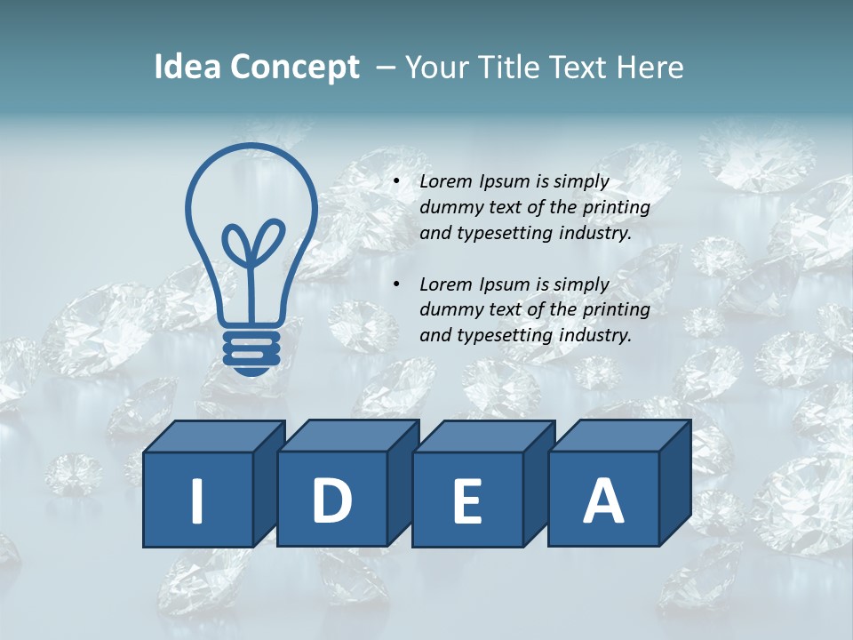 Clear Brilliant Refraction PowerPoint Template