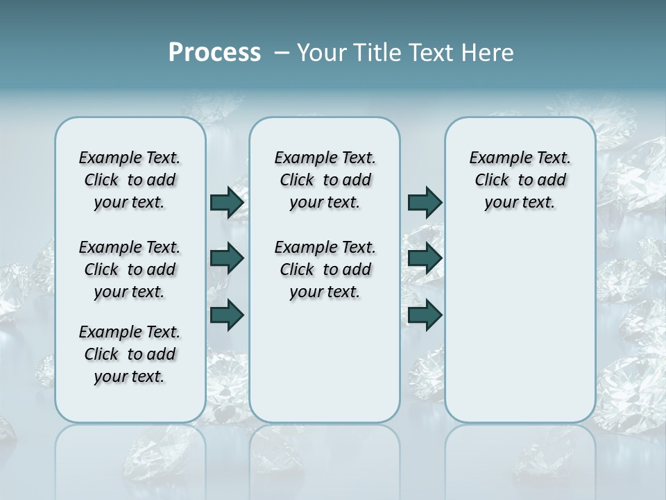 Clear Brilliant Refraction PowerPoint Template
