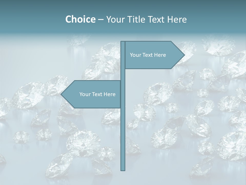 Clear Brilliant Refraction PowerPoint Template