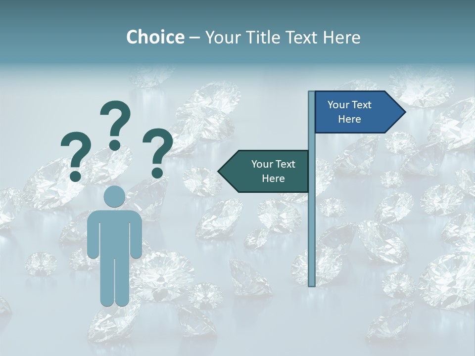 Clear Brilliant Refraction PowerPoint Template
