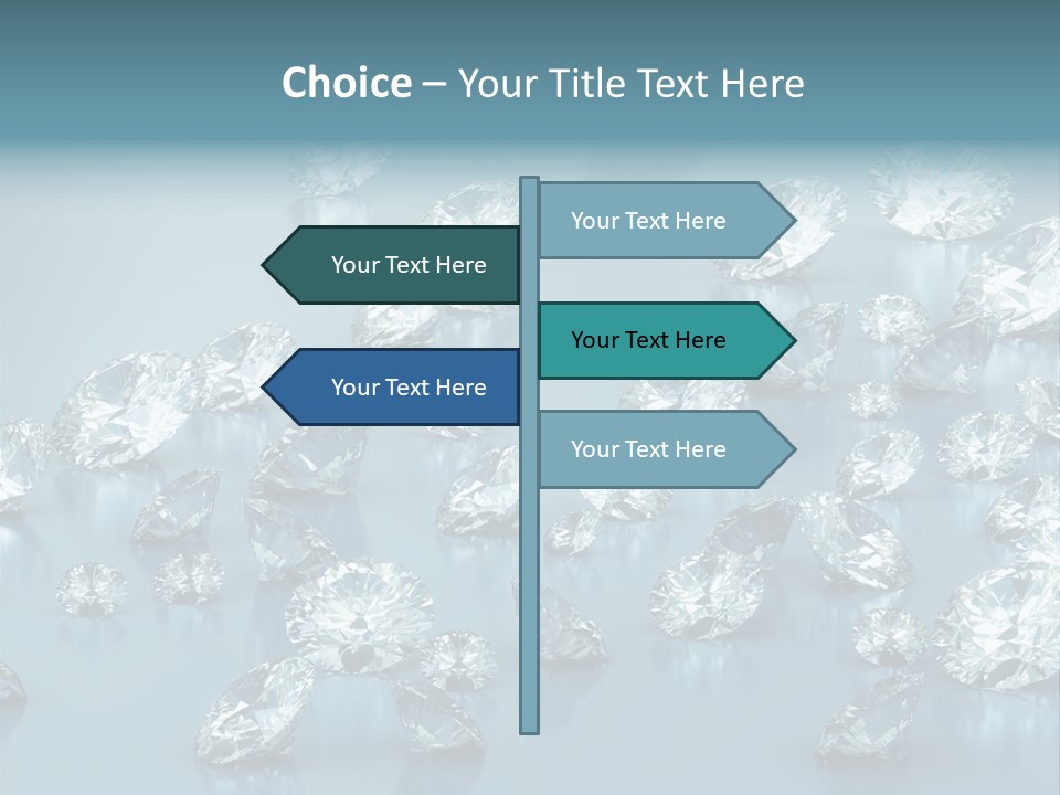 Clear Brilliant Refraction PowerPoint Template