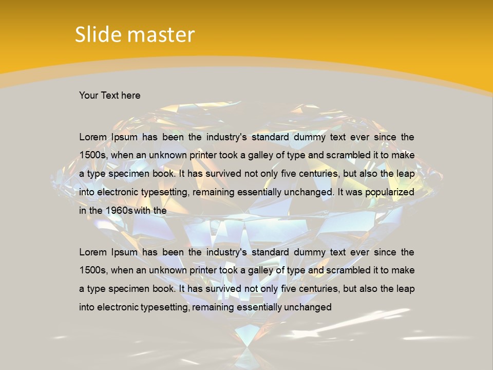 Topaz Stone Shine PowerPoint Template