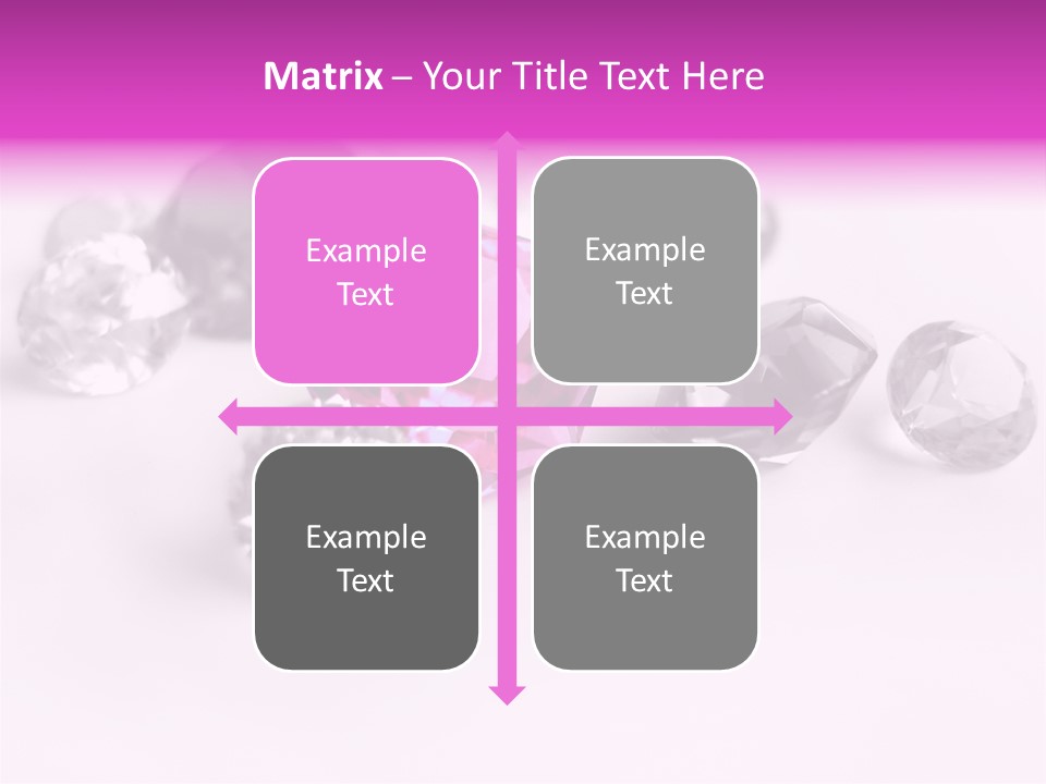 Colorful Stones Diamonds Star PowerPoint Template