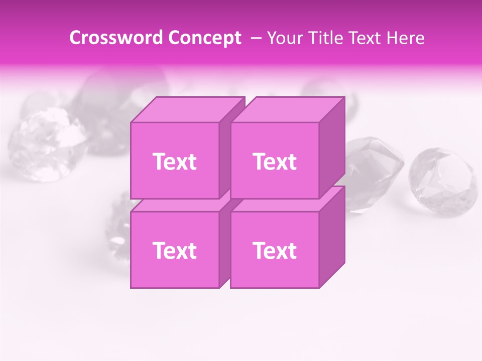 Colorful Stones Diamonds Star PowerPoint Template