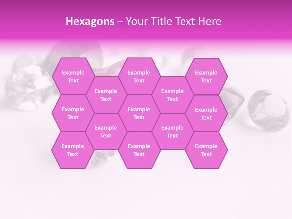 Colorful Stones Diamonds Star PowerPoint Template